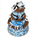 "B" is for a Boy! Diaper Cake