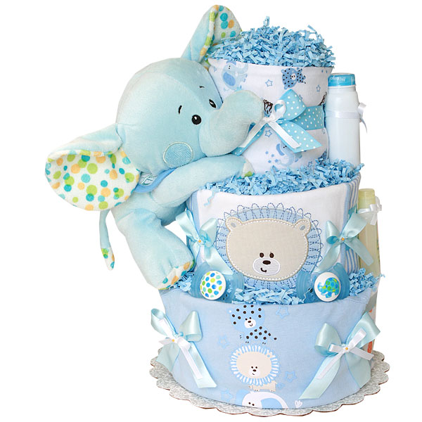 diaper cake for boy elephant