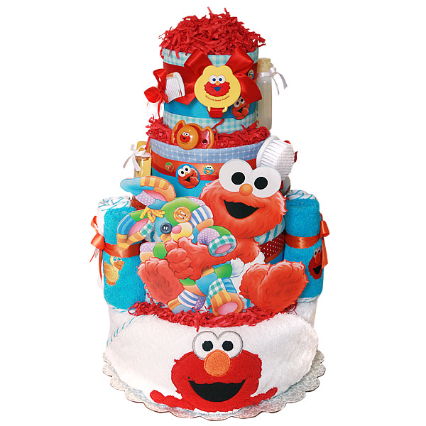 sesame street diaper cake
