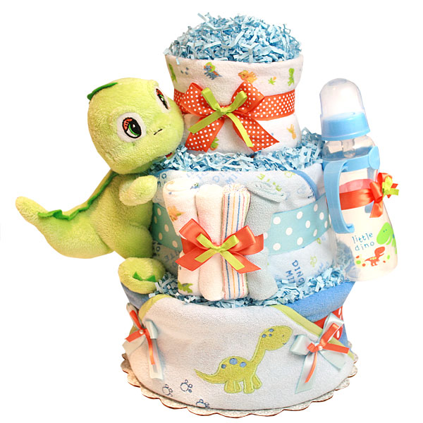 Little Dino Bath Dinosaur Diaper Cake 111 00 Diaper Cakes Mall