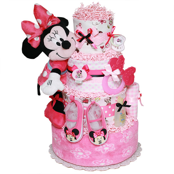 minnie mouse diaper cakes