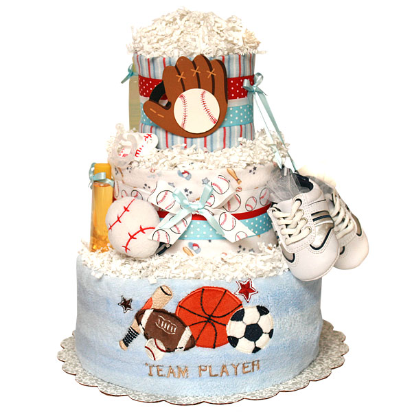 baseball diaper cake